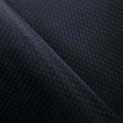 Ткань Оксфорд 300D PU Рип-Стоп СОТЫ, цвет Черный (на отрез)  в Дзержинском