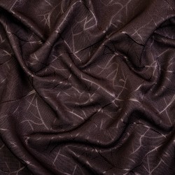 Ткань Блэкаут для штор &quot;Ледовое тиснение цвет Темно-Коричневый&quot; (на отрез)  в Дзержинском