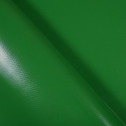 Тентовый материал ПВХ 450 гр/м2, Зелёный (Ширина 160см), на отрез  в Дзержинском, 450 г/м2, 799 руб