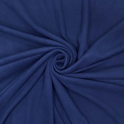 Ткань Флис Односторонний 130 гр/м2, цвет Темно-синий (на отрез)  в Дзержинском