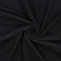 Ткань Флис Односторонний 130 гр/м2, цвет Черный (на отрез)  в Дзержинском