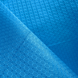Ткань Оксфорд 300D PU Рип-Стоп СОТЫ, цвет Голубой (на отрез)  в Дзержинском