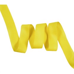 Окантовочная лента-бейка, цвет Жёлтый 22мм (на отрез)  в Дзержинском